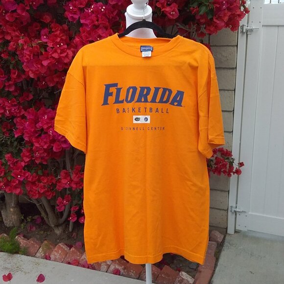 Champs-University of Florida Basketball Tee Vintage Med Orange Blue Gators Swamp - Picture 2 of 6